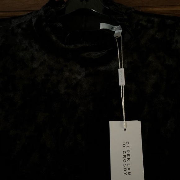 🥳B-DAY SALE❤️NWT DEREK LAM 10 Crosby Holiday Velvet Dress - Picture 12 of 13